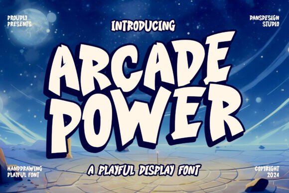 Arcade Power Font for Bold Editorial Design