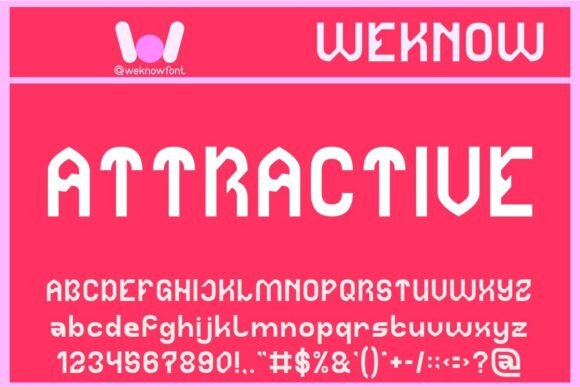 Attractive Font for Modern Design