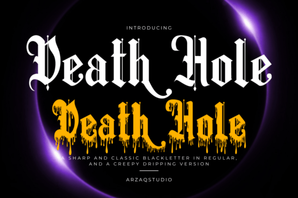 Black Hole Font for Bold Branding