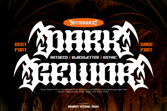 Dark Gewor: A Bold Blackletter Font