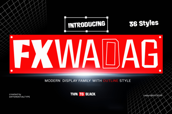 Fx Wadag: A Bold Display Font for Creative Impact