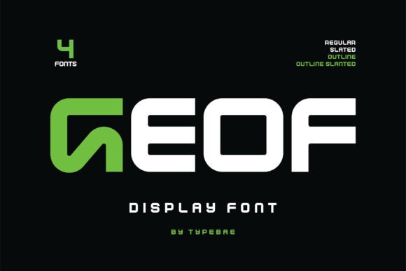Geof: A Futuristic Font for Modern Brands