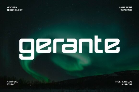 Gerante Font for Modern Design