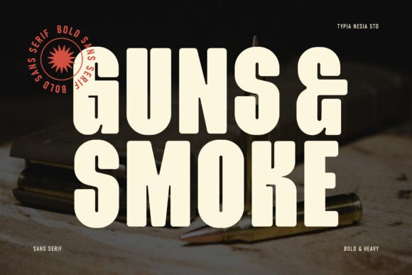 Guns Smoke Font Review