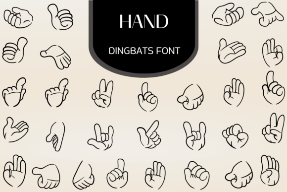Hand Font for Creative Campaigns