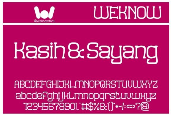 Kasih Sayang Font for Business