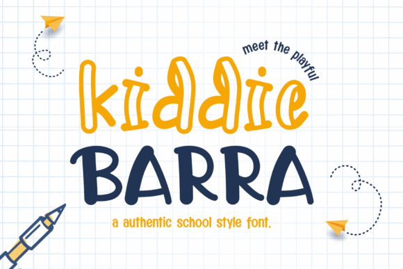 Kiddie Barra Font for Web Design
