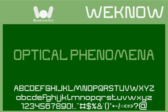 Optical Phenomena Font