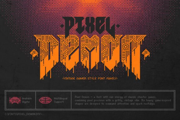 Pixel Demon Font for Bold Branding