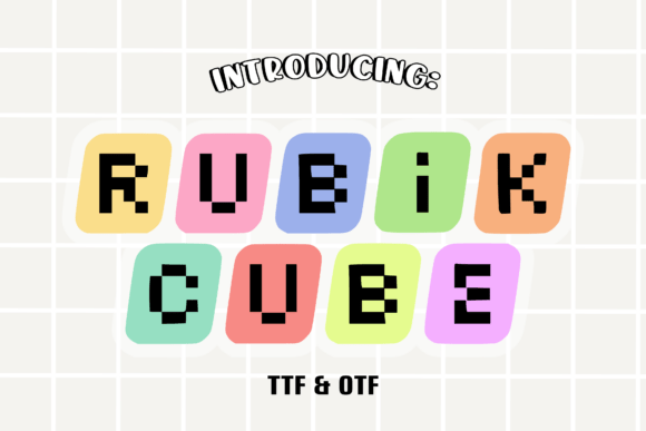 Rubik Cube Font Review