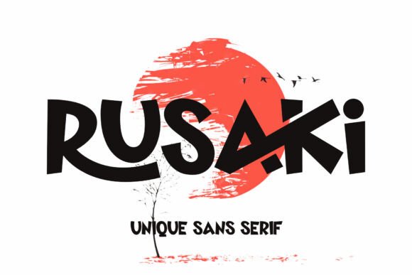 Rusaki: A Bold Sans Serif for Creative Projects