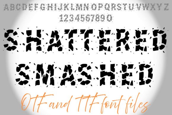 Shattered Smashed Font for Bold Branding