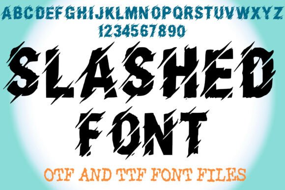 Slashed Font: Bold and Rebellious