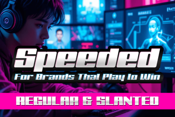 Speeded Font for Bold Designs