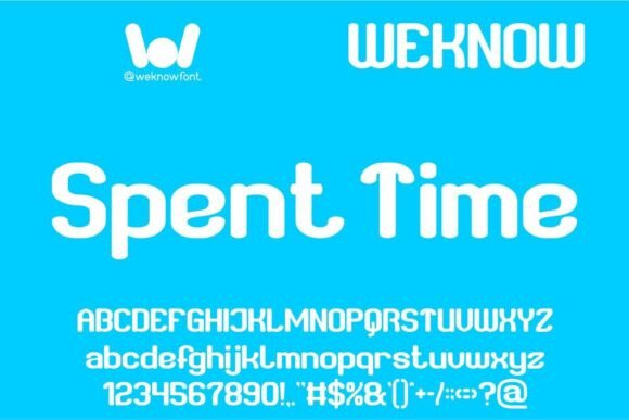 Spent Time Font Review