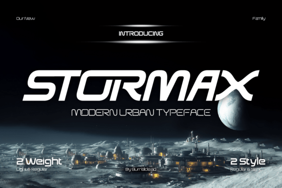 Stormax: Futuristic Font for Modern Design