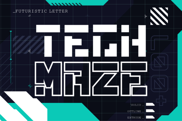 Techmaze Font for Creative Makers