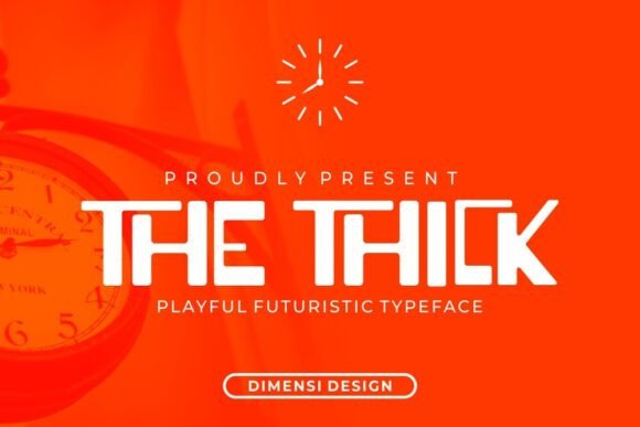 The Thick – A Bold, Playful Font for Modern Branding