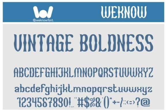 Vintage Boldness Font Review